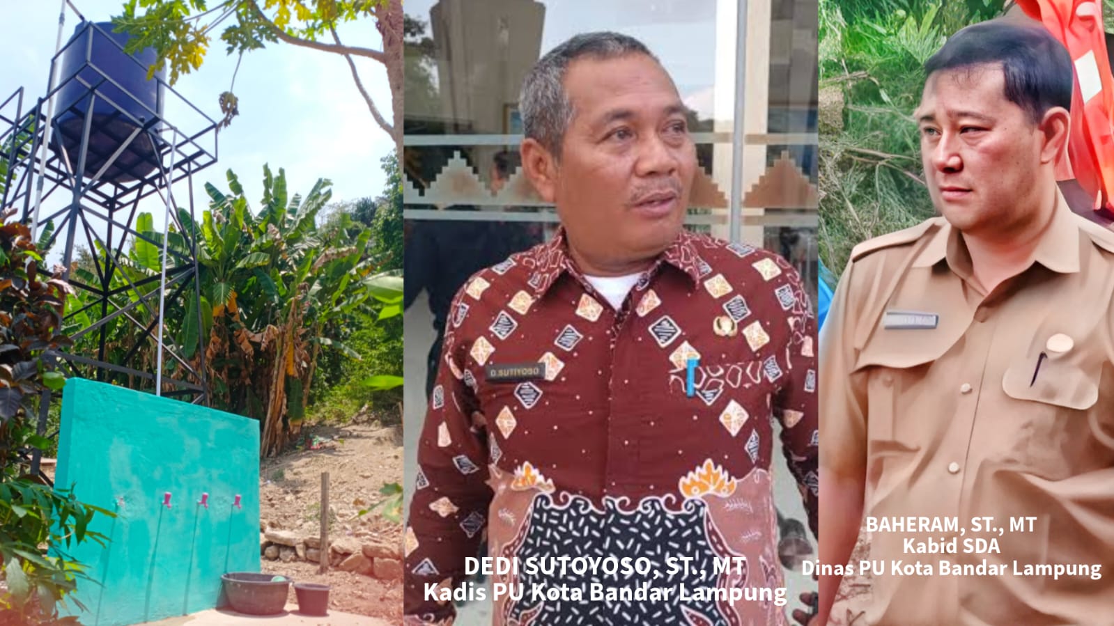 Salurkan Bantuan Sarana Air Bersih, Bukti Pemerintah Kota Bandar Lampung Peduli Atas Warganya