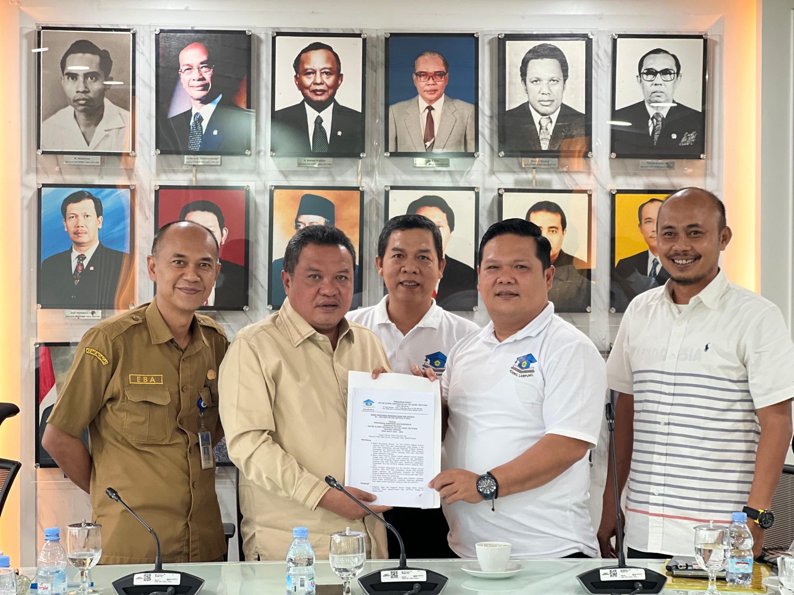 SK Kepengurusan UNTIRTA Lampung Diserahkan, Mohammad Hatta Resmi Menjabat Ketua