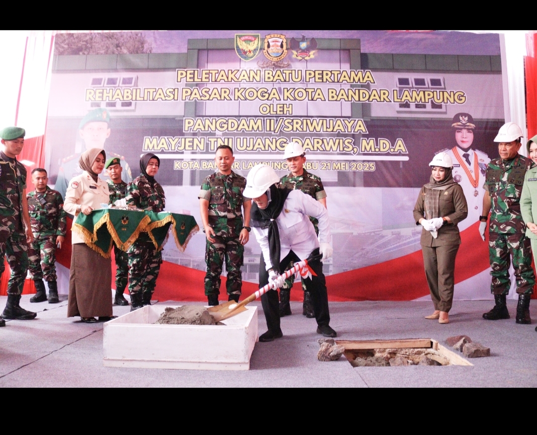 revitalisasi Pasar Koga Walikota Lakukan Peletakan Batu Pertama