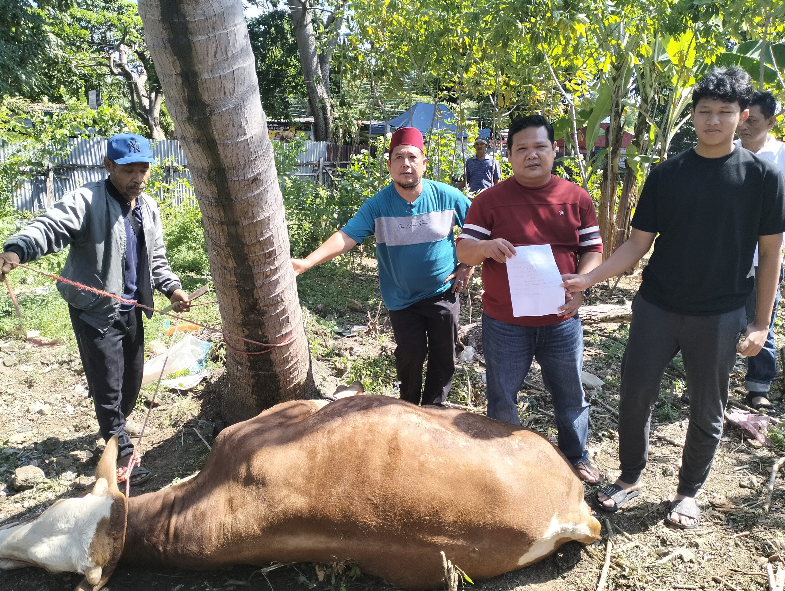 Idul Adha 1446 Hijriah, Pandawa Lampung dan IKA UNTIRTA Lampung Laksanakan pemotongan satu ekor sapi Kurban untuk Anggota dan Warga Sekitar
