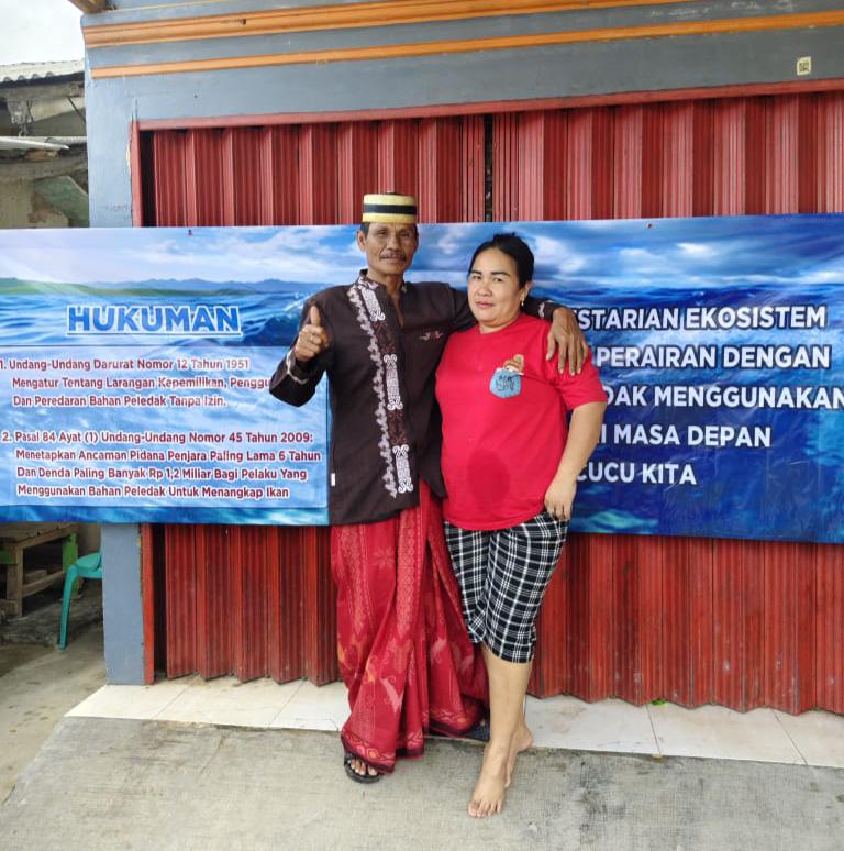 Polda Lampung Gandeng Tokoh Nelayanan Daeng Lukman Sosialisasikan Bahaya Bom Ikan Bagi Nelayan 