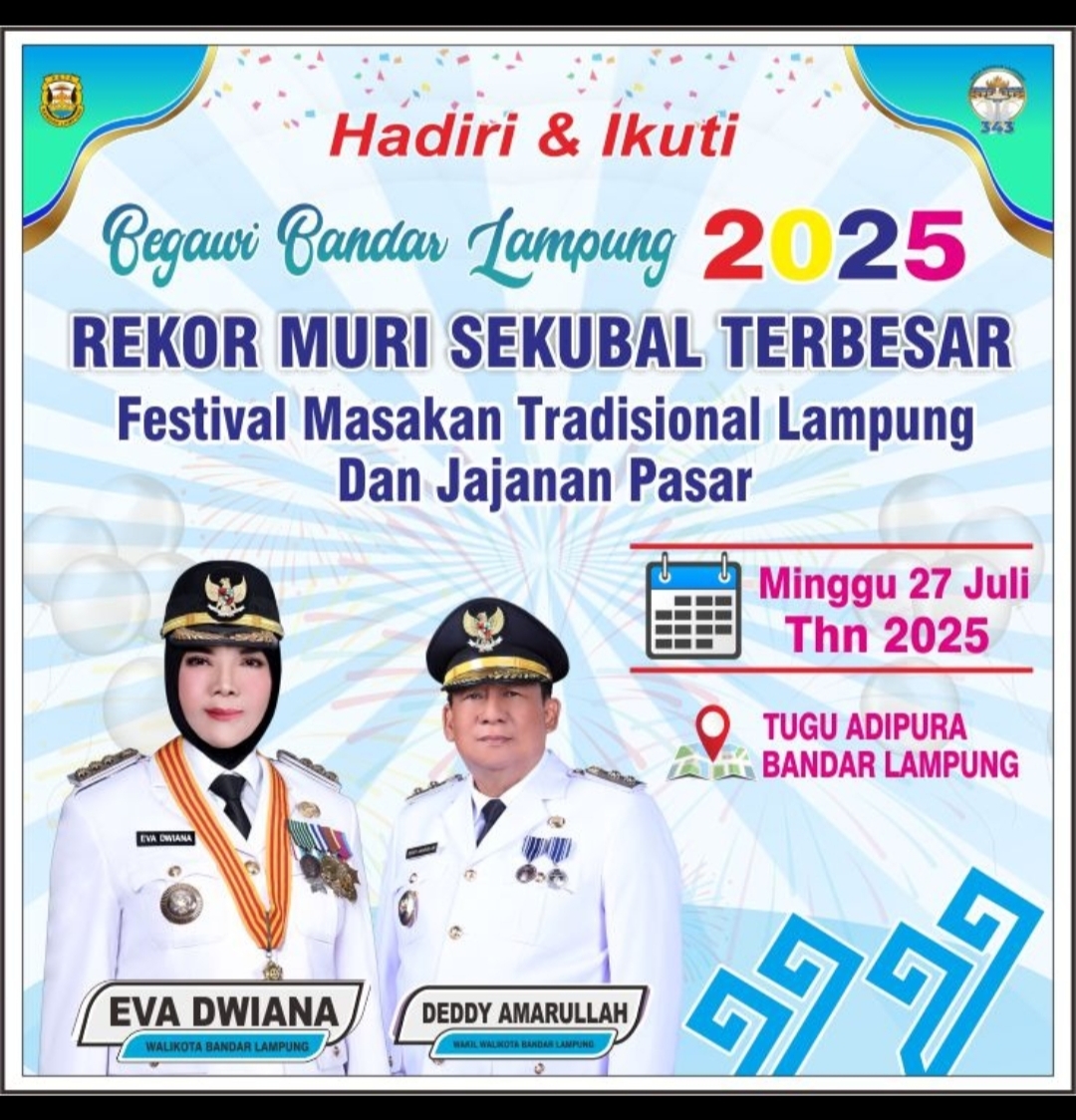 Woww Begawi Bandar Lampung 2025 akan Pecahkan Rekor MURI Sekubal Terbesar