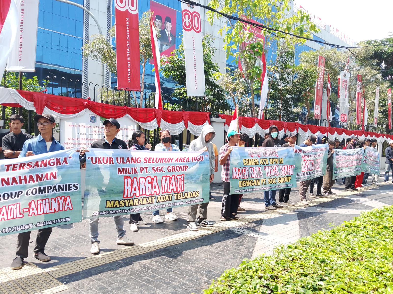 Dari Kementerian hingga Istana, Rakyat Lampung Gempur Jakarta: Copot Nusron Wahid! Ukur Ulang PT SGC!