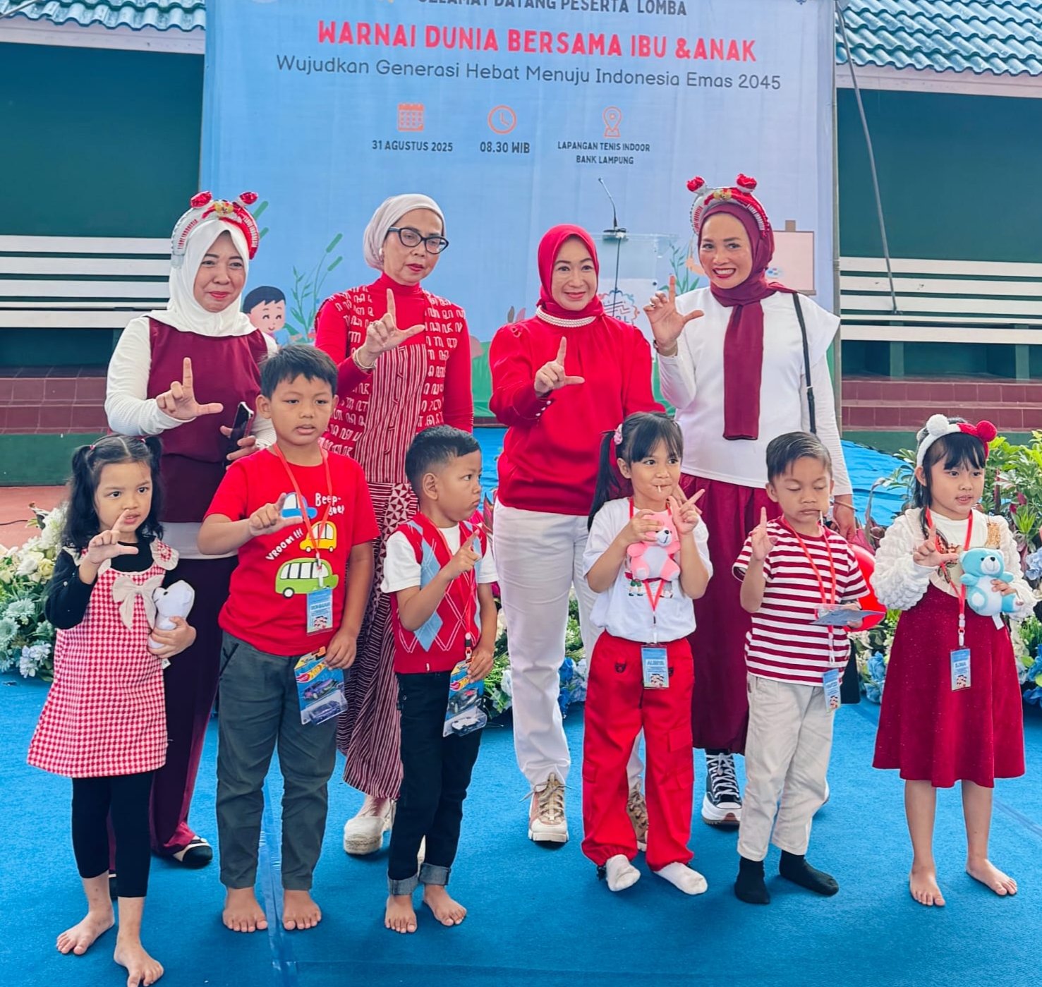 IKBL selenggarakan lomba mewarnai ibu dan anak dalam rangkaian Hari Anak dan HUT RI ke 80