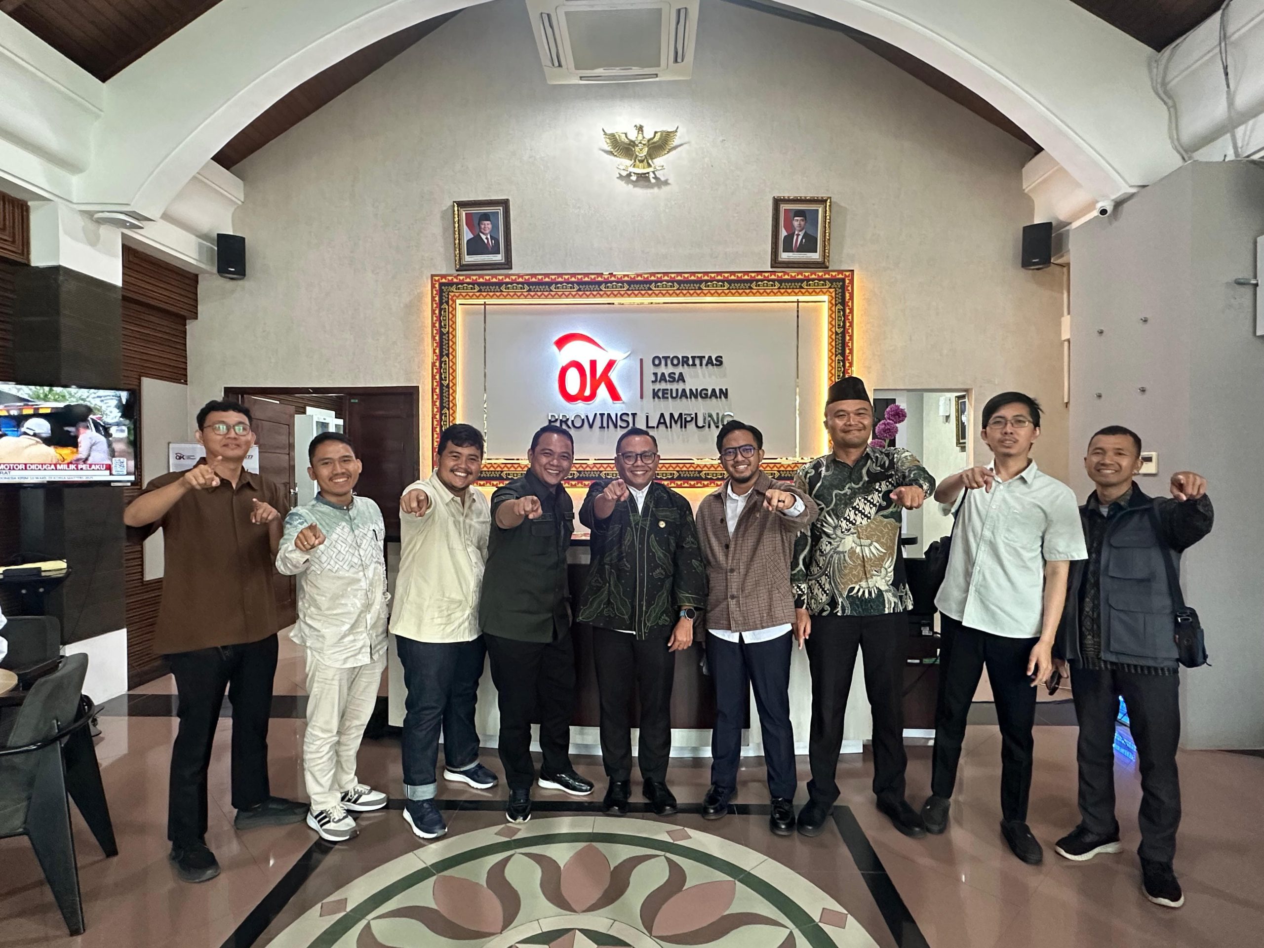 Badan Otonom HIPMI Audensi ke Kantor Otoritas Jasa Keuangan (OJK) Provinsi Lampung