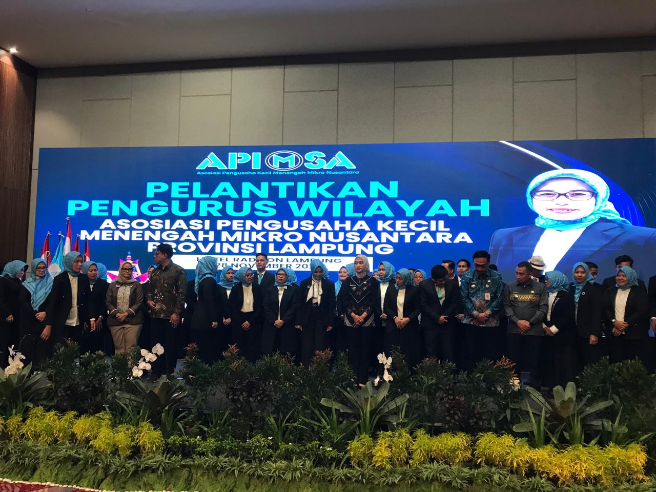 UMKM Lampung Tembus Pasar Nasional dan Global pada Pelantikan APIMS