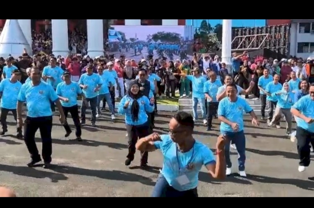 Dari Gerakan Kompak Hingga Kostum Unik, Lomba Senam “Tabola Bale” Jadi Bukti Semangat Warga Bandar Lampung