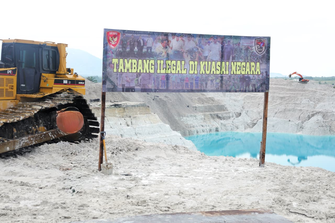 Menhan RI dan Panglima TNI Pimpin Penertiban Tambang Ilegal