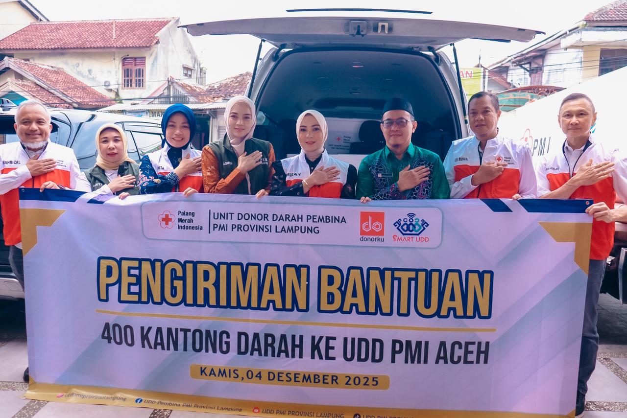 Ketua PMI Lampung Salurkan Bantuan untuk Korban Bencana di Aceh, Sumut, dan Sumbar