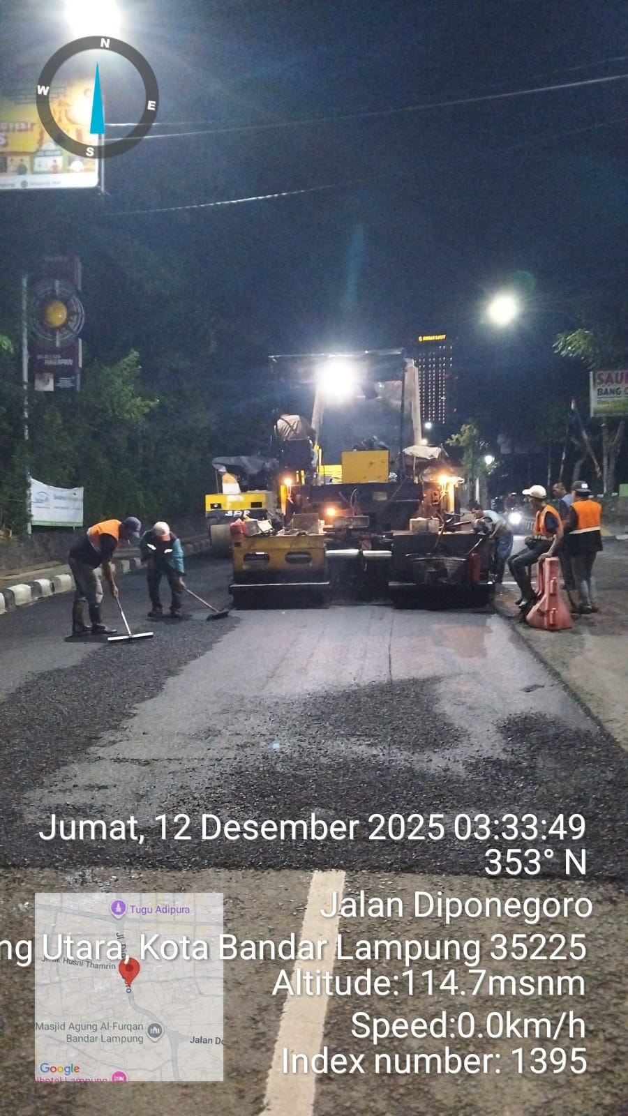 Sudah Mencapai 75 Persen, Perbaikan Jalan di Bandar Lampung Masuk Fase Akhir
