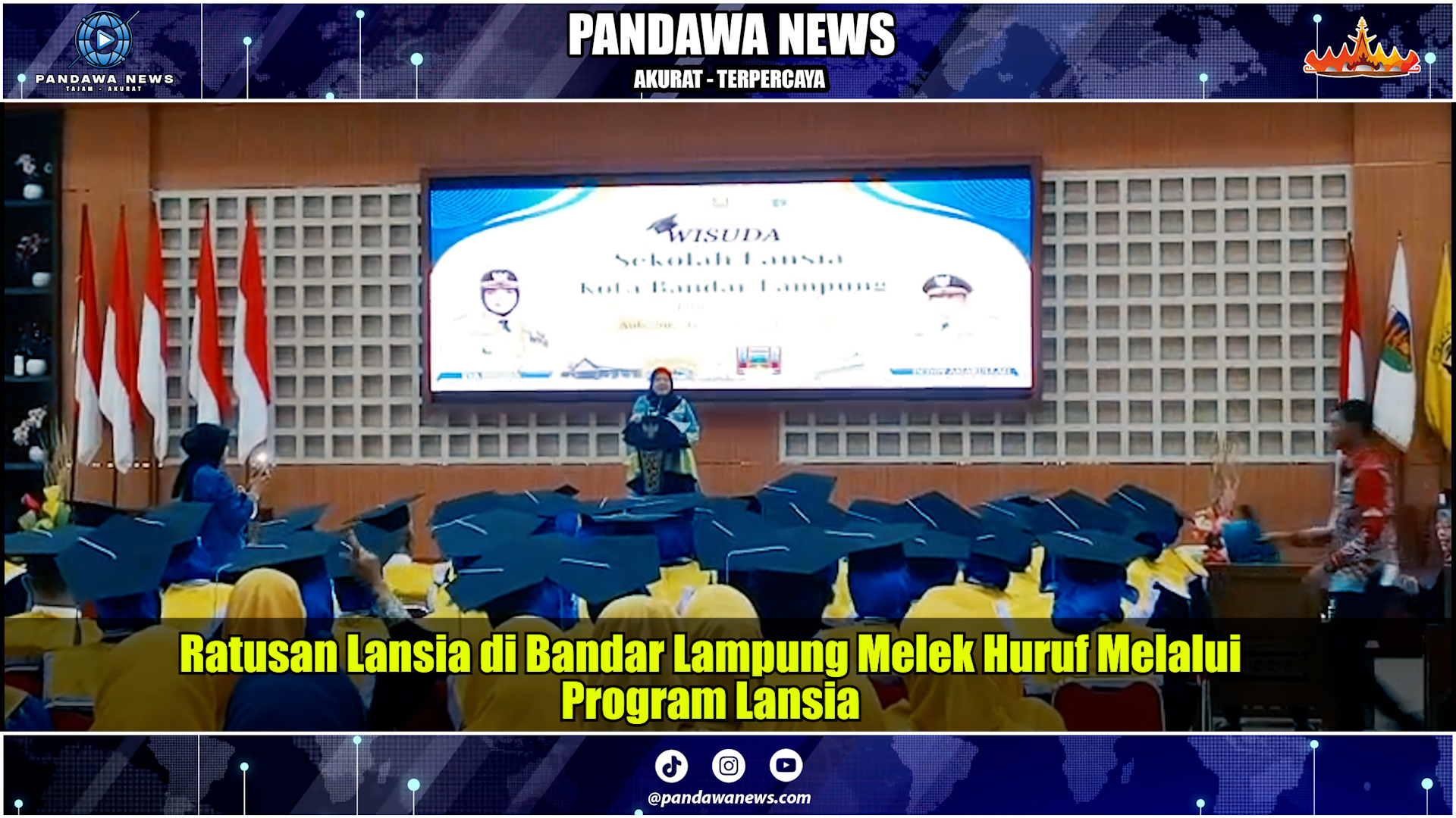 Ratusan Lansia di Bandar Lampung Melek Huruf Melalui Program Walikota