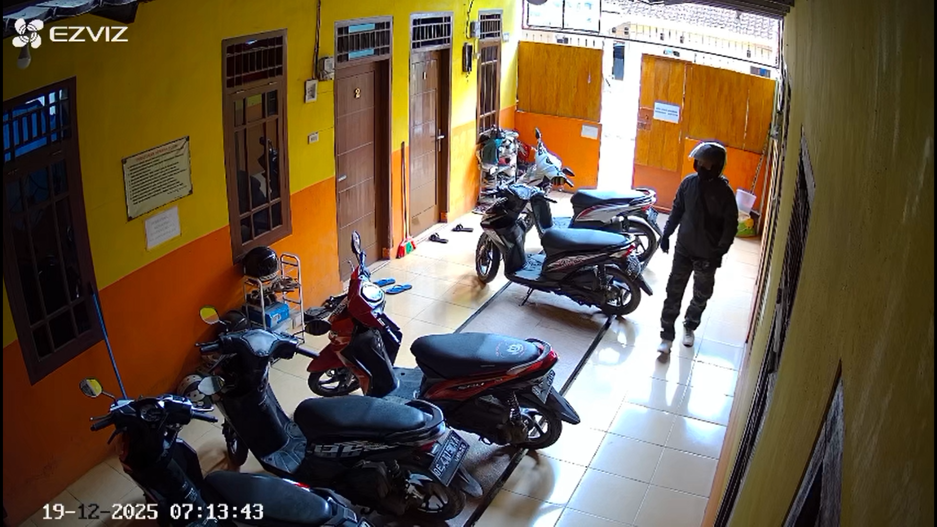 Pencurian motor di salah satu kos – kosan di wilayah Sukarame Karimun Bandar Lampung