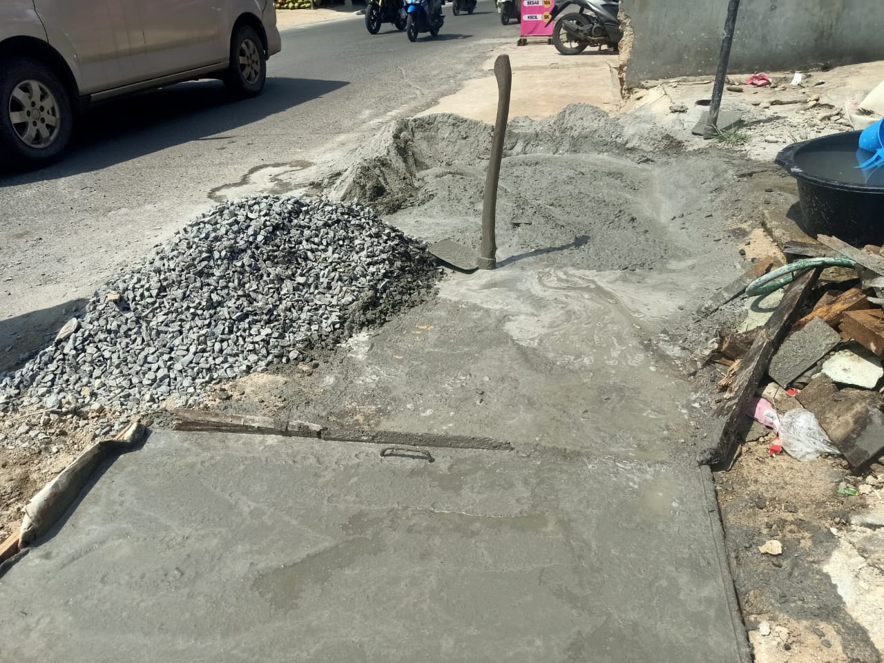 Drainase Di Jalan.Untung Suropati di Bangun, Warga Ucapakan Terima Kasih Kepada Walikota Bandar Lampung 