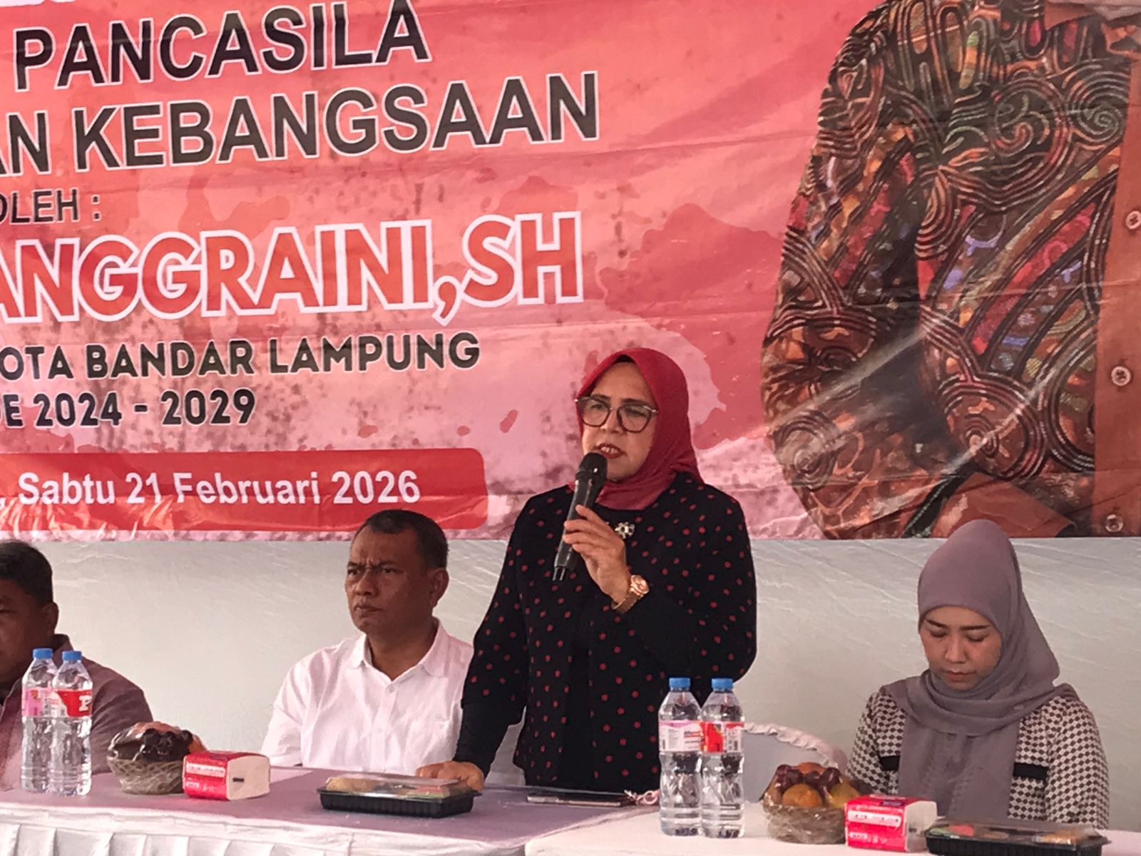 Anggota DPRD Kota Bandar Lampung Wiwik Anggraini Gelar Pembinaan Ideologi Pancasila di Sepang Jaya