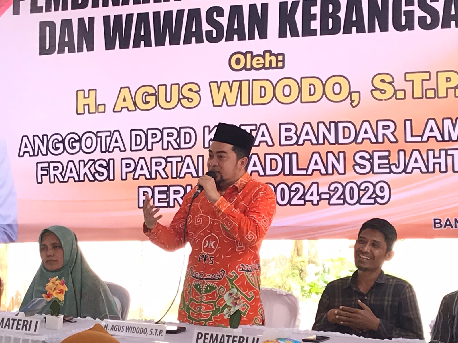 Agus Widodo ketua fraksi PKS Ingatkan Potensi Krisis Drainase Kota di Bandar Lampung