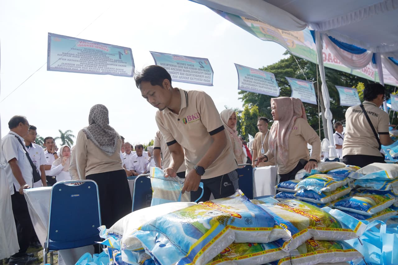 Program Ramadan Berbagi, Korpri Provinsi Lampung Berikan Sembako untuk ASN Golongan I dan II