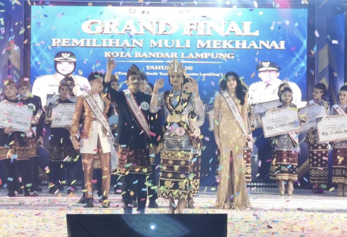 Malam Puncak Muli Mekhanai 2026: Bunda Eva Cetak Generasi Muda Jadi Motor Wisata Bandar Lampung