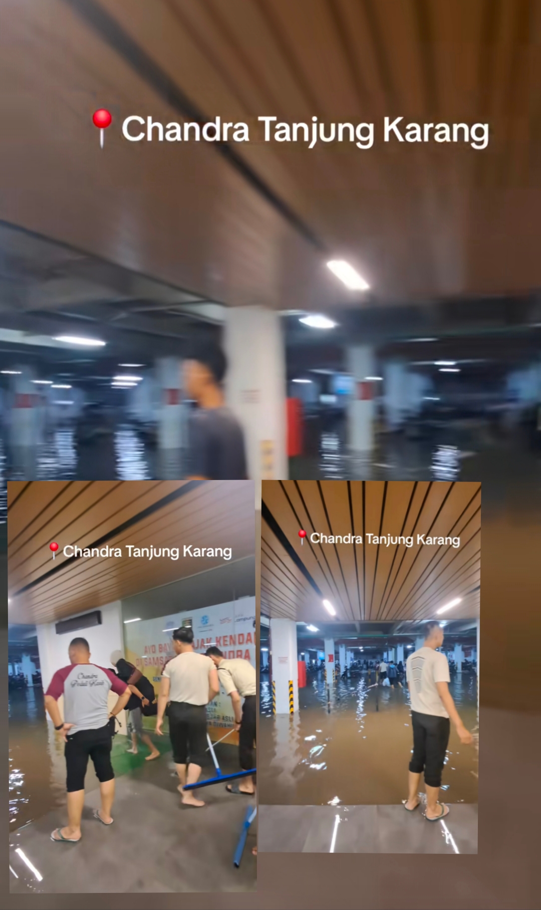 Parkiran Mall Chandra Tanjung Karang Terendam Banjir, Netizen TikTok Pertanyakan Sistem Drainase