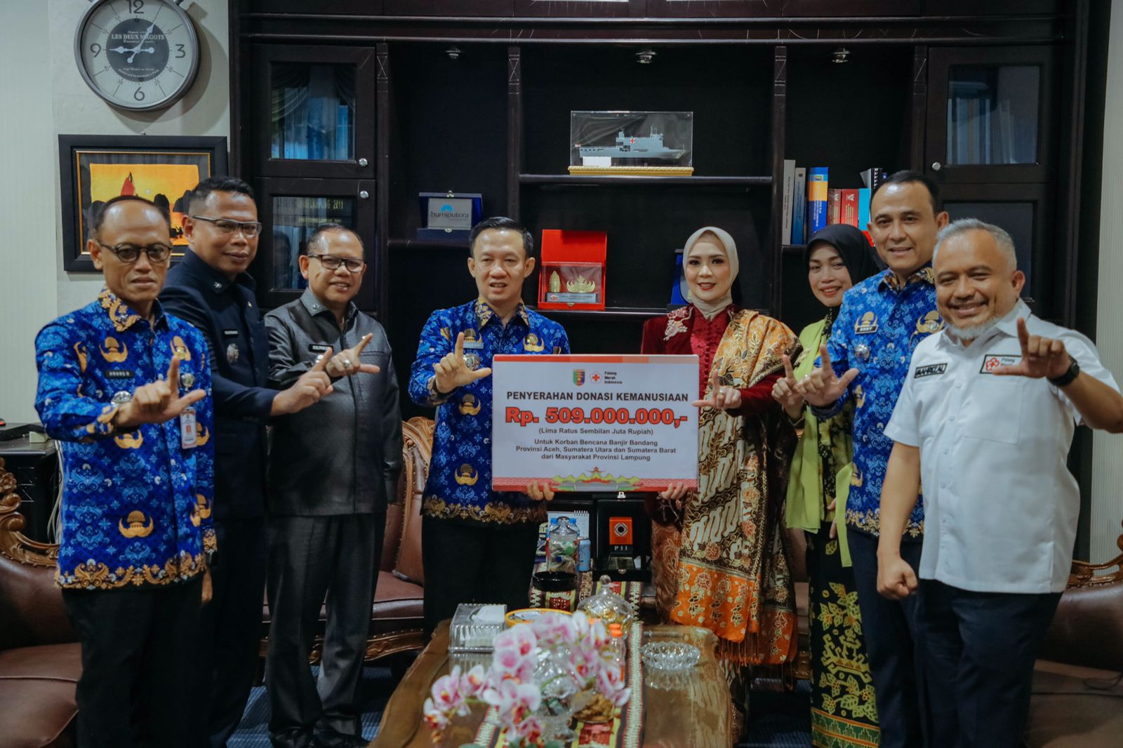 Lampung Perkuat Peran sebagai Hub Solidaritas Regional, PMI Salurkan Rp509 Juta untuk Korban Bencana
