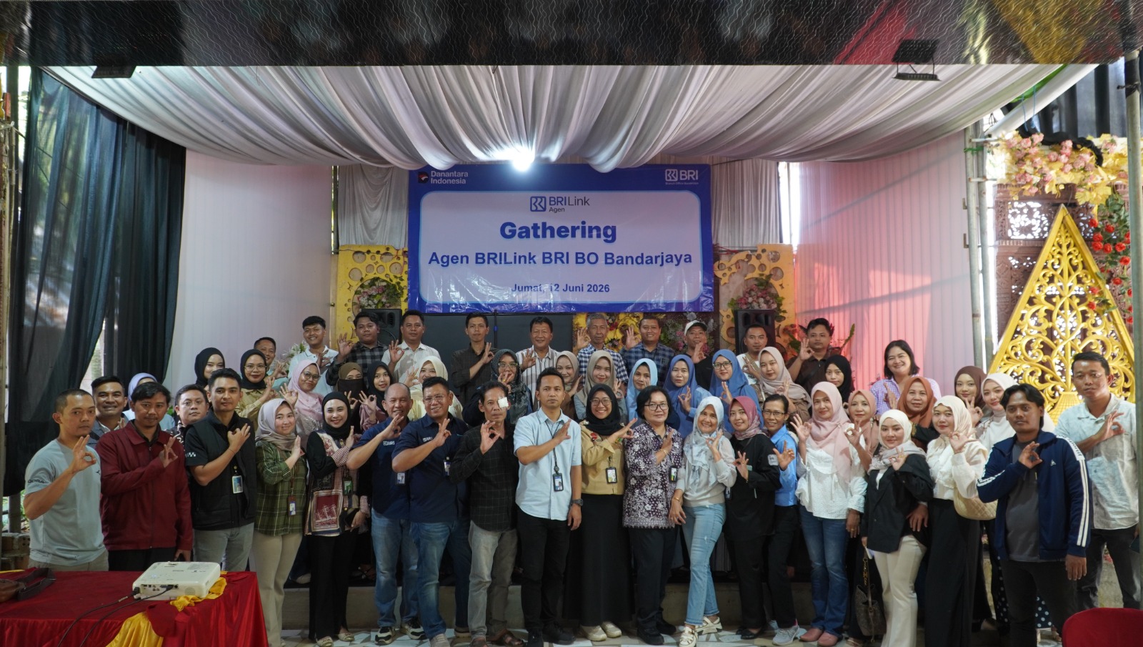BRI Bandarjaya Gelar Gathering BRILink Agen Se-Lampung Tengah, Perkuat Sinergi dan Edukasi Keuangan Masyarakat