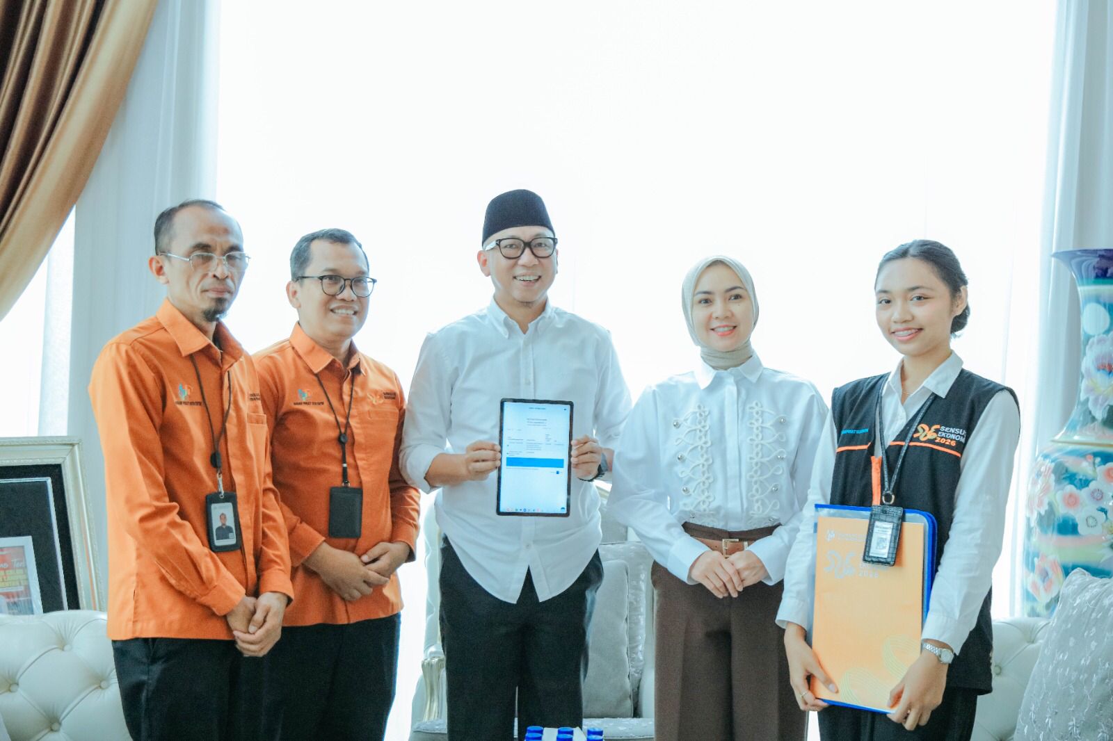 Gubernur Mirza Jadi Warga Pertama, BPS Lampung Mulai Sensus Ekonomi 2026 Door-to-Door