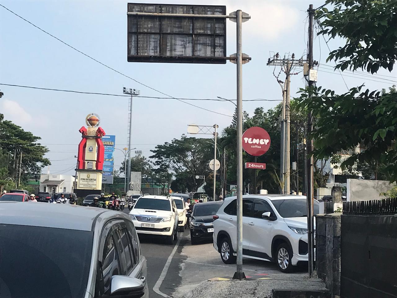 Dishub Bandar Lampung Tertibkan Parkir Liar di Titik Rawan Macet