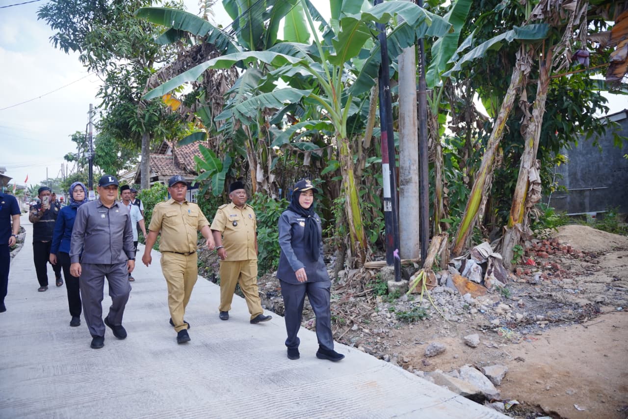 Wali Kota Eva Dwiana Tinjau Perbaikan Jalan Wala Kuba di Way Laga
