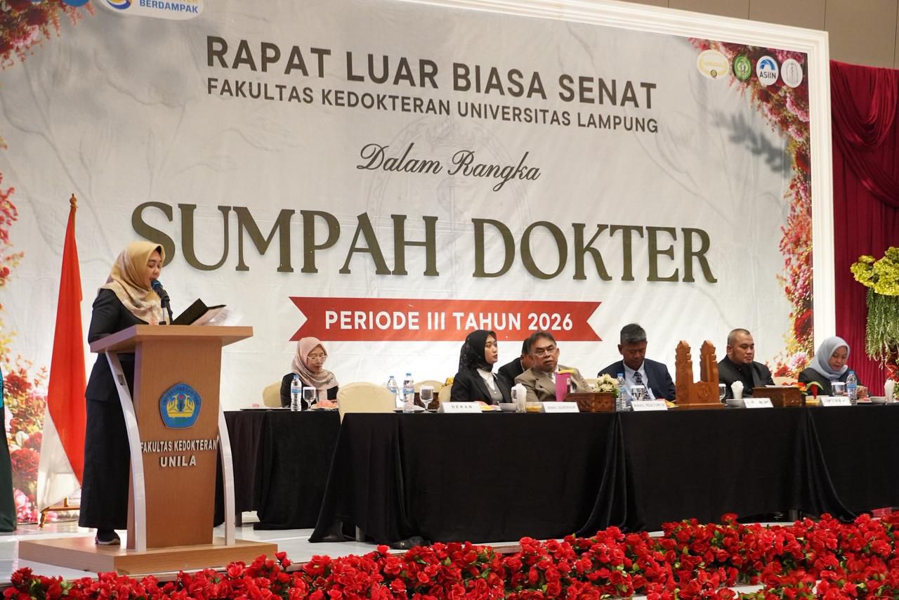 Pemprov Lampung Dorong Lulusan Dokter Baru Unila Terlibat dalam Pembangunan Daerah