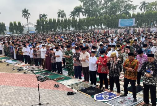 Kemarau Panjang, Pemprov Lampung Gelar Shalat Istisqa dan Ajak Warga Muhasabah