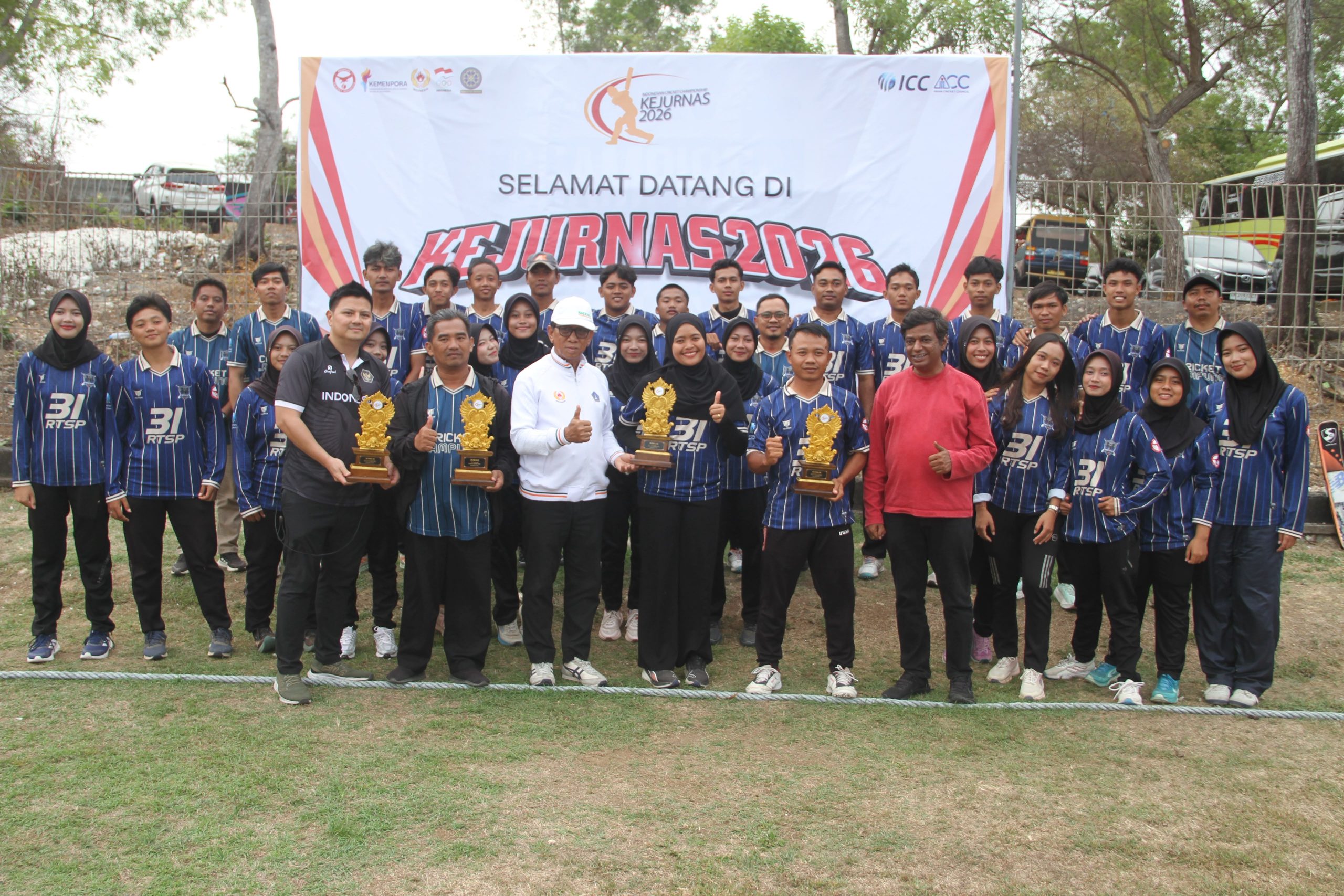 Lampung Borong Enam Mendali di Kejurnas Cricket Bali 2026