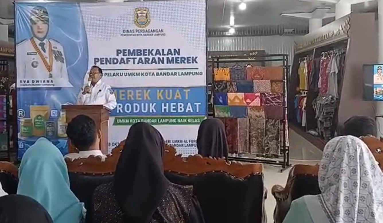 Pemkot Bandar Lampung Fasilitasi Pendaftaran Merek Gratis bagi 100 UMKM, Dorong Produk Lokal Naik Kelas